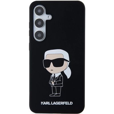 3. Karl Lagerfeld Silikon Ikonik Hülle für Samsung Galaxy S24 – schwarz