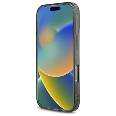 5. Guess IML Herz-Hülle für iPhone 16 Pro Max – Schwarz