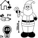 4. AUFBLASBARER, SELBSTAUFBLASENDER WEIHNACHTSMANN 150 CM LED