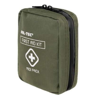 5. Mil-Tec Erste-Hilfe-Set Midi-Pack – Olivgrün