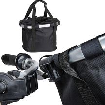 Fahrradkorb 31x23x24cm für vorne, Klickverschluss, mit Dunlop-Griffen