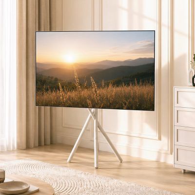 21. MACLEAN TV-Bodenhalterung / -Ständer, 27–55 Zoll, max. VESA 200 x 200, max. 60 kg, MC-181 W
