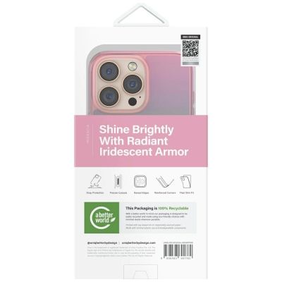 5. Uniq Iridescia Magclick Ladehülle für iPhone 16 Pro Max, Pink