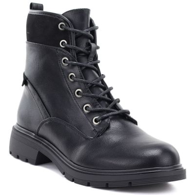 Gefütterte schwarze Damen-Ankle-Boots M.Daszyński MR2501