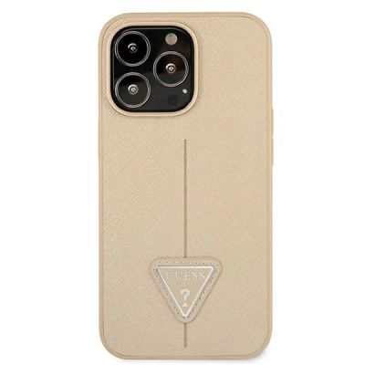 3. Guess GUHCP13LPSATLE iPhone 13 Pro / 13 6.1" beige/beige Hardcase SaffianoTriangle Logo