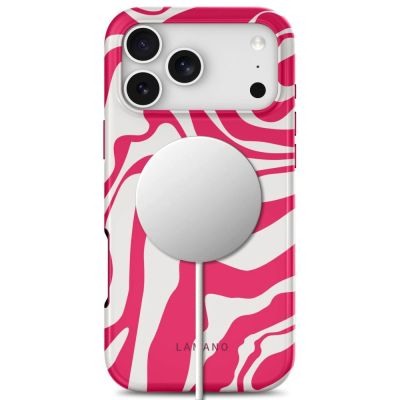 4. Tech-Protect Lamano MagSafe Hülle für iPhone 18 Pro Max / 17 Pro Max – Weiß und Rosa
