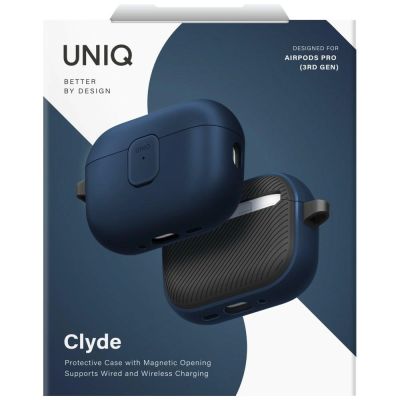 6. Uniq Clyde Hülle für AirPods Pro 3. Generation – Blau/Grau