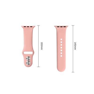 3. Tech-Protect Silikonarmband für Apple Watch 44 / 45 / 46 / 49 mm – Pink