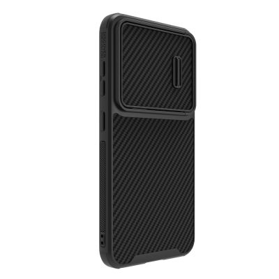 3. Nillkin Synthetic Fiber S Case für Samsung Galaxy S23, Kameraabdeckung, schwarz