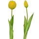 25. Strauß aus 5 gelben Pfingstrosen-Tulpen, 39 cm, naturgetreue Frühlingsdekoration