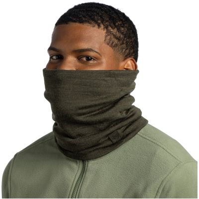 Bandana BUFF MERINO HEAVYWEIGHT NECK WARMER SOLID BARK – Einheitsgröße