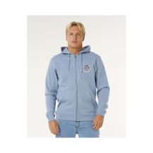 RIP CURL Wettie Passage Icon Zip Thru Herren-Sweatshirt Blau