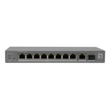 LevelOne PoE+ Switch 8xGE PoE/1xGE/1xSFP 120W unmanaged.Kunststoff