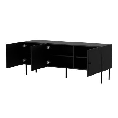 2. 3D-TV-Schrank PALAZZO BIS 151x40x60 schwarz matt