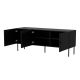 2. 3D-TV-Schrank PALAZZO BIS 151x40x60 schwarz matt