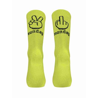 NORTHWAVE Sonntag Montag Socken gelbe Radsocken