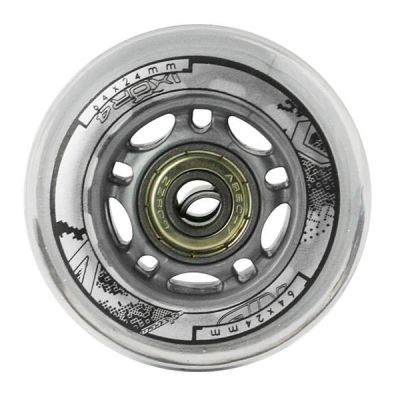 8. PU 64x24 82A TRANSPARENT (4 Stück) + ABEC-7 (8 Stück) NILS EXTREME SET