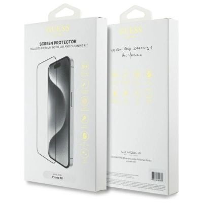 2. Guess Displayschutz 2.5D Outline Tempered Glass für iPhone 16