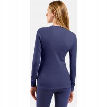 Odlo BL TOP Crew Neck l/s ACTIVE WARM Langarm Thermounterwäsche Gr. M Blau