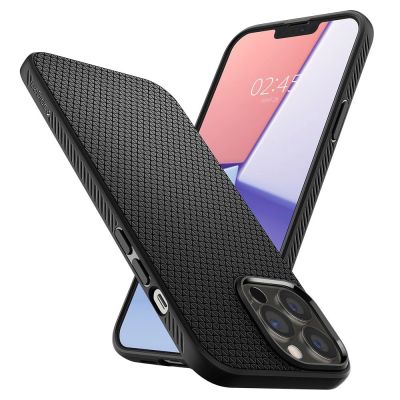 16. Spigen Liquid Air Hülle für iPhone 13 Pro – Mattschwarz