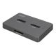 31. USB-C 3.2 Gen2 Dockingstation für M.2 Duo NVMe- und SATA-SSDs (max. 2 x 4 TB) mit SD-Express 7.1-Kartenleser (max. 2 TB), Schwarz