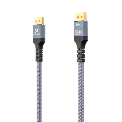 5. Wozinsky WPS-16AYL3S DisplayPort 2.1 Kabel 80 Gbit/s 16K@60Hz 8K@120Hz 4K@240Hz HDR HDCP DSC 3m - Schwarz