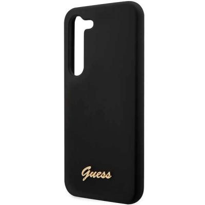 6. Guess GUHCS23MSLSMK S23+ S916 schwarz/schwarz Hardcase Silikon Vintage Gold Logo