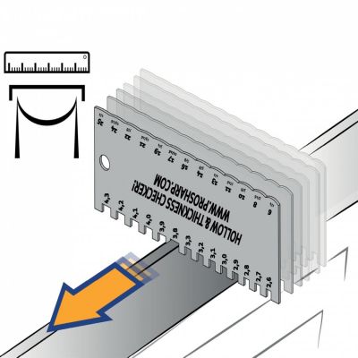2. Prosharp Klingendicken- und Tiefenmesser