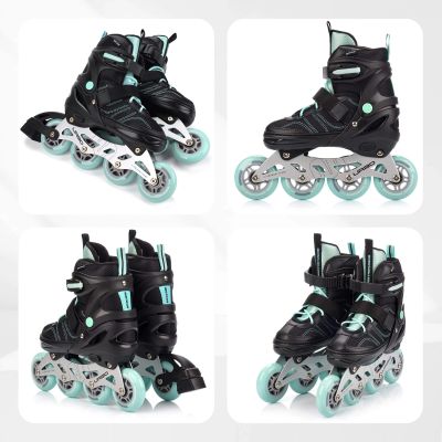 15. Meteor Rollschuhe L 38-41 Urbo Schwarz/Mint