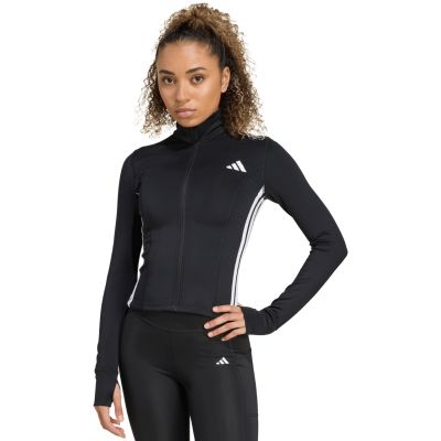 2. adidas Workout Essentials 3-Streifen-Sweatshirt mit durchgehendem Reißverschluss KB7843