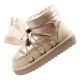 D.Franklin Damen Winter Schneestiefel Modische isolierte goldene Stiefeletten