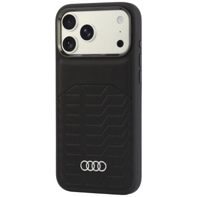 3. Audi GT MagSafe-Hülle aus Kunstleder für iPhone 18 Pro Max / 17 Pro Max – Schwarz