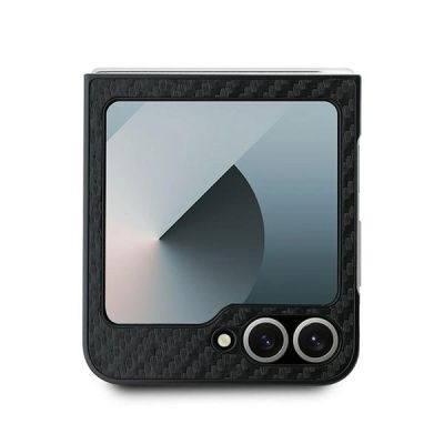 3. BMW Carbon Tricolor Hülle für Samsung Galaxy Z Flip 6 - schwarz