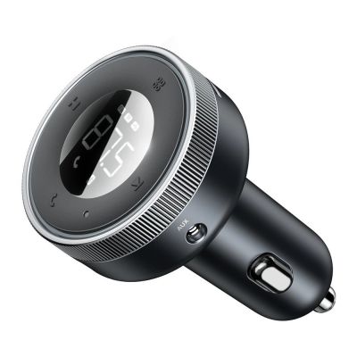 6. Baseus Enjoy FM Transmitter Autoladegerät LED 2x USB / 3,5mm Klinke kabellos MP3 Player Bluetooth 5.0 3.4A schwarz (CCLH-01)