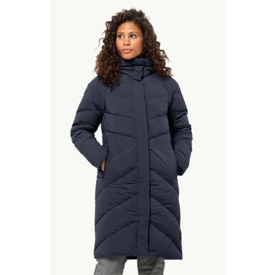 4. Jack Wolfskin MARIENPLATZ COAT W night blue Daunen-isolierte Damen Winterjacke marineblau (1206971_1010)