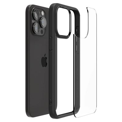 8. Spigen Ultra Hybrid-Hülle für iPhone 15 Pro – Mattschwarz
