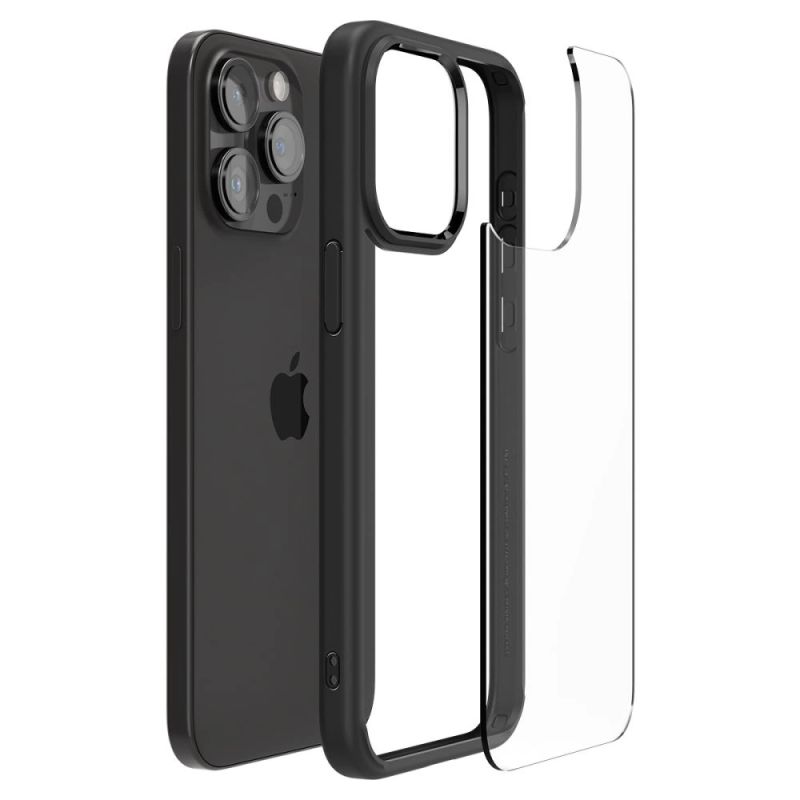 8. Spigen Ultra Hybrid-Hülle für iPhone 15 Pro – Mattschwarz