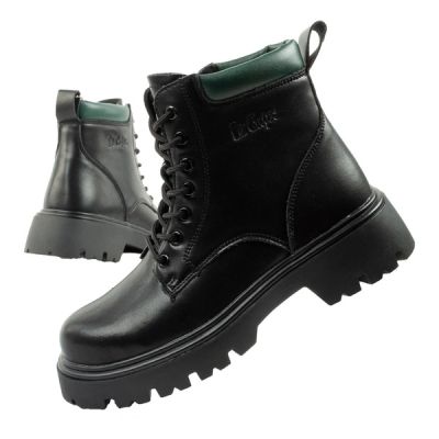 Lee Cooper Stiefel, Damenstiefel, Lederstiefel, isoliert, Schnürstiefel