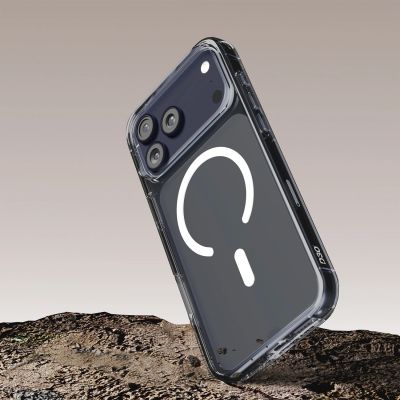 6. Puro Impact Clear D3O TPU+PC Hülle kompatibel mit MagSafe für iPhone 17 Pro Max - Transparent
