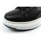 6. Karl Lagerfeld Herrenschuhe Sneaker Kapri aus naturfarbenem Leder, schwarz