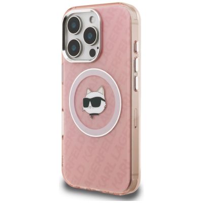 2. Karl Lagerfeld IML Choupette Head Logo MagSafe Hülle für iPhone 16 Pro Max - Pink