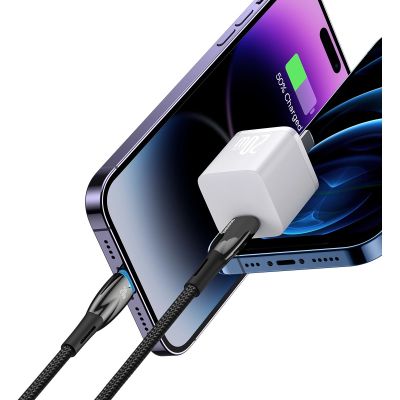 8. Baseus CADH000101 Lightning – USB-C PD-Kabel 20 W 480 Mbit/s 2 m – Schwarz