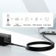 13. Baseus Schnellladegerät GaN5 Pro HUB HDMI 2 x USB-C / USB-A / HDMI 4K 30Hz 1,5m schwarz + USB-C Kabel - USB-C 100W 40Gb/s (USB4) 1m (CCGP110201)