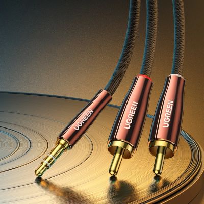 2. Ugreen Kabel Audiokabel 3,5 mm Miniklinke (männlich) - 2 RCA (männlich) 2 m Kupfer (AV170)