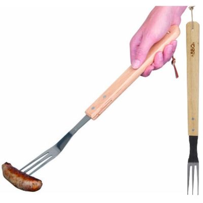 13. Grillgabel 46 cm mit Holzgriff