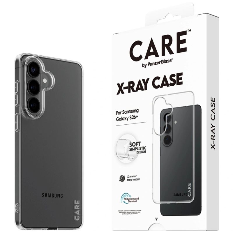 5. CARE by PanzerGlass Röntgen-Schutzhülle für Samsung Galaxy S26+ - Transparent