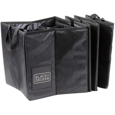 7. Aufbewahrungsbox mit 4 Fächern, faltbar, 110 x 30 x 30 cm, Black + Decker