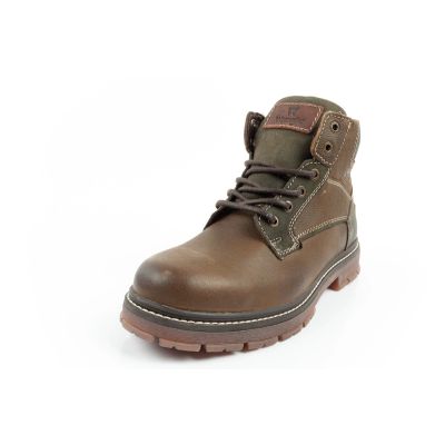 3. Wrangler Allan Mid Herren Stiefel Chelsea Boots elegant Leder Grün Braun