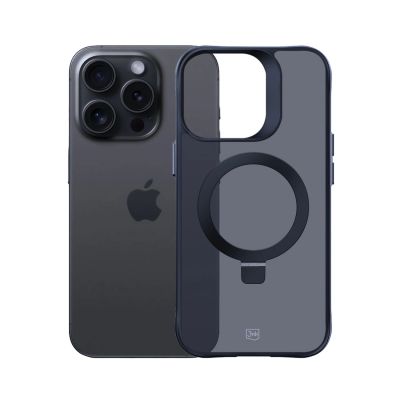 7. 3mk Smoke Case Mag&Stand Hülle für Apple iPhone 13 pro max – Schwarz