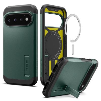 Spigen Tough Armor Mag MagSafe Hülle für Google Pixel 11 Pro – Dunkelgrün
